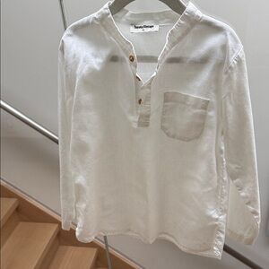 Tocoto Vintage Kids White Button Down Shirt